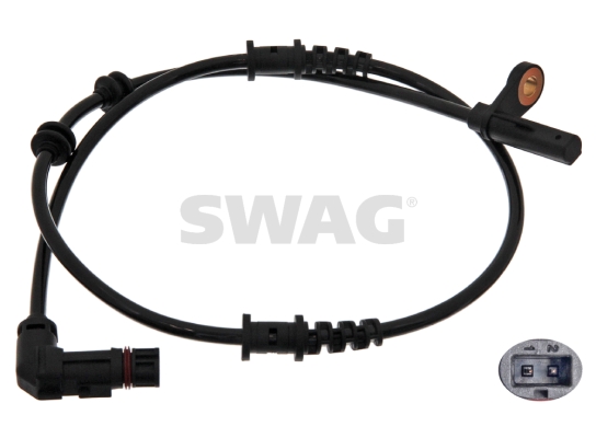 SWAG 10 93 8370 Sensor, wheel speed Front Axle Left Front Axle Right for MERCEDES-BENZ